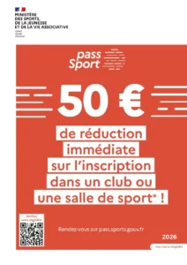 Le pass Sport 2026 : 50 € pour pratiquer une activité sportive
